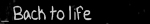B a c k   T o   L i f e . . .